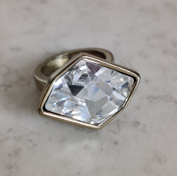 Dyrberg Kern Asymmetric Crystal Statement Ring - Picture 13 of 16